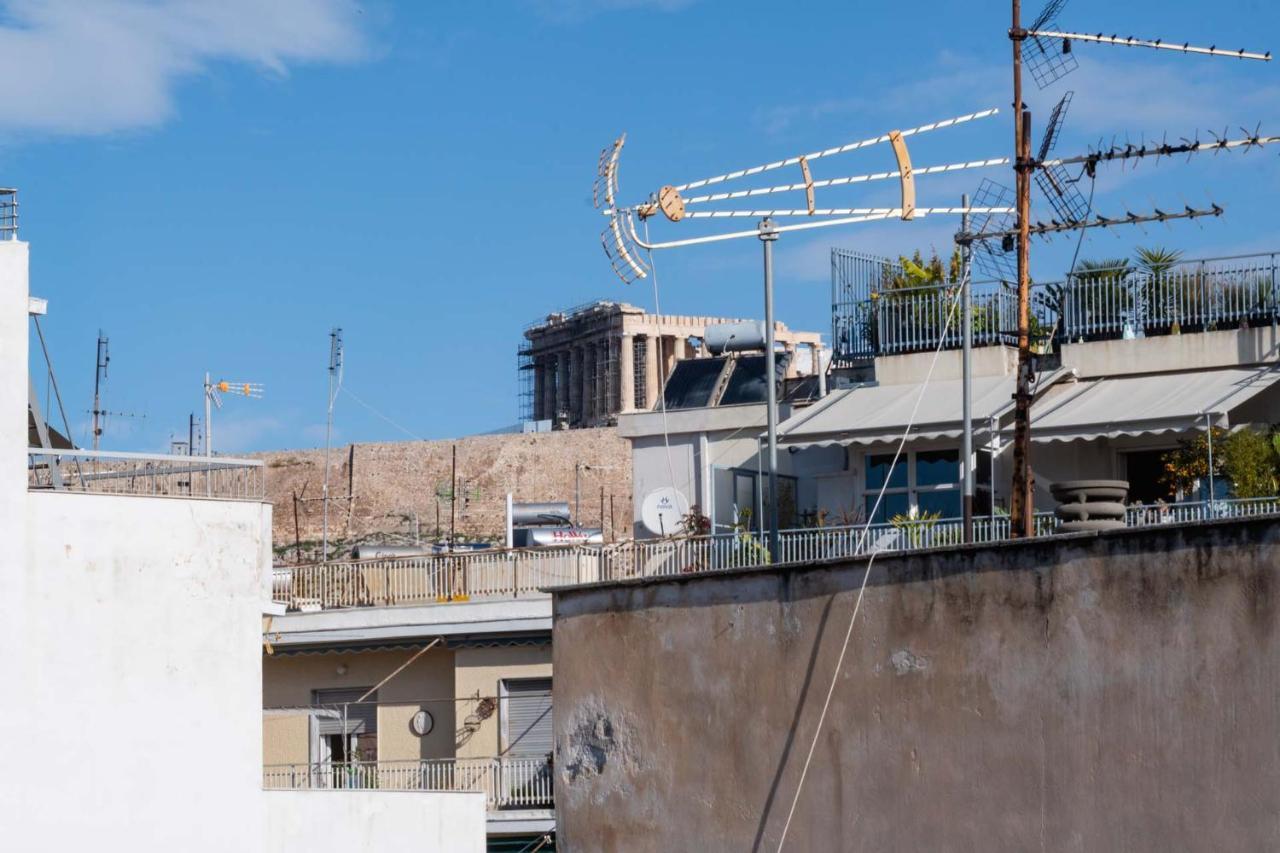 Acropolis View Vintage Style Apartment In Koukaki Atenas Exterior foto