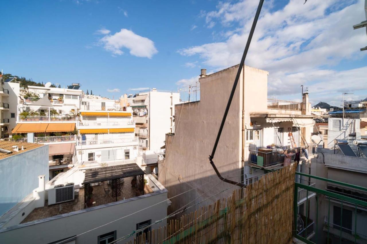 Acropolis View Vintage Style Apartment In Koukaki Atenas Exterior foto