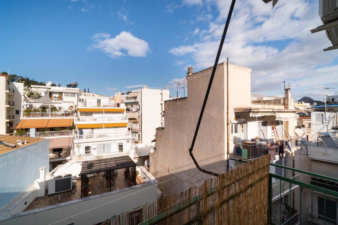 Acropolis View Vintage Style Apartment In Koukaki Atenas Exterior foto
