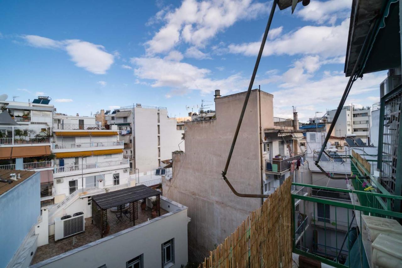 Acropolis View Vintage Style Apartment In Koukaki Atenas Exterior foto